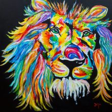 Tolbert’s The Rainbow Lion P0638 36×36