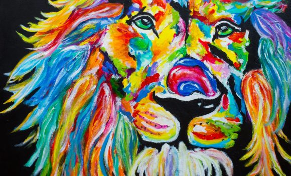 Tolbert’s The Rainbow Lion P0638 36×36